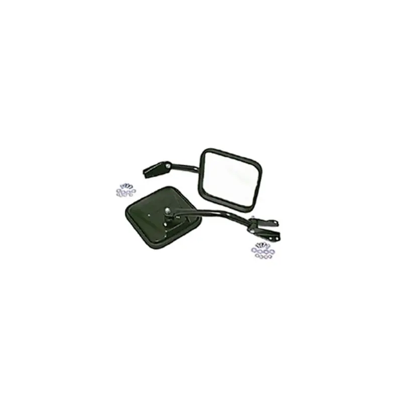 Rugged Ridge Black Side Mirrors With Convex Glass For 1955–1986 Jeep Cj Models 1