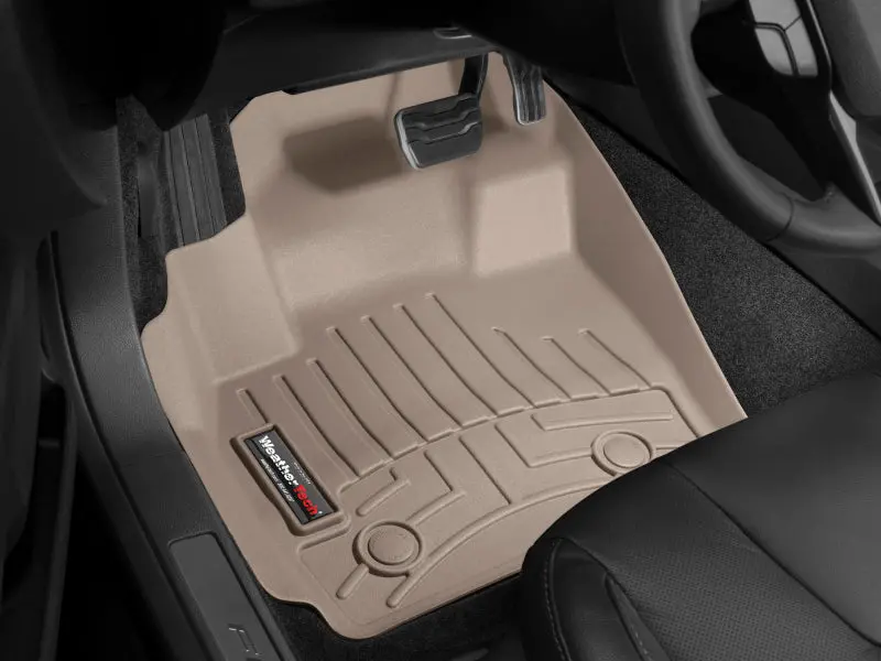 Weathertech Front Floorliner — Durable Tan Interior Protection 1