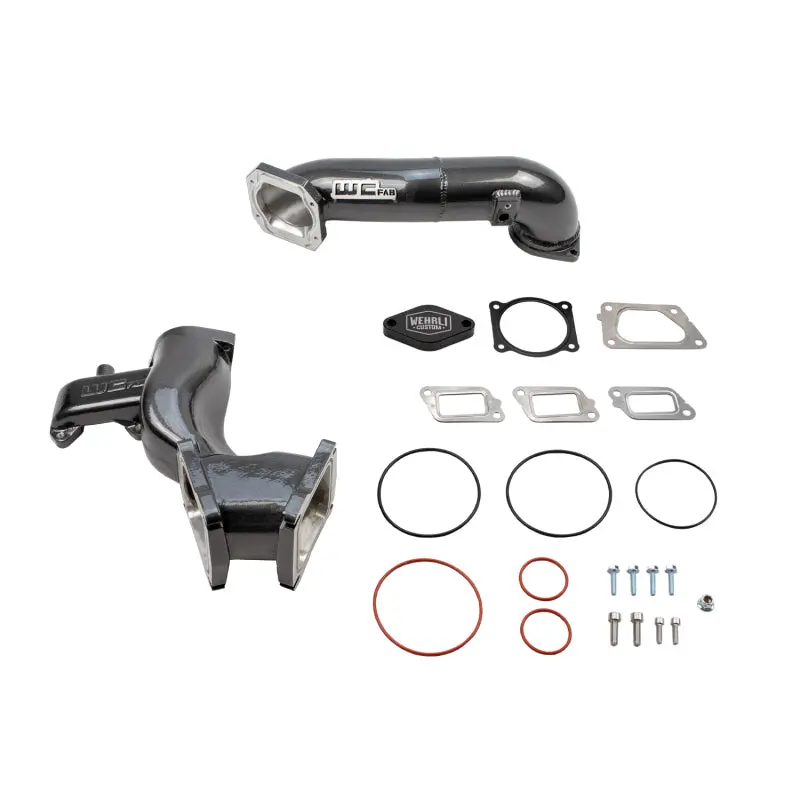 Wehrli High-Flow Y-Bridge Kit For 2011–2016 Chevrolet Lml Duramax – Bronze Chrome Finish 1