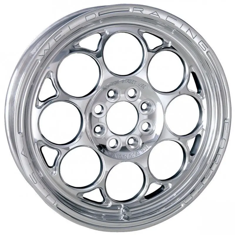 Weld Magnum Import 13X9 / 4X100Mm Bp / 5In. Bs Gold Wheel - Polished Single Beadlock Mt 1