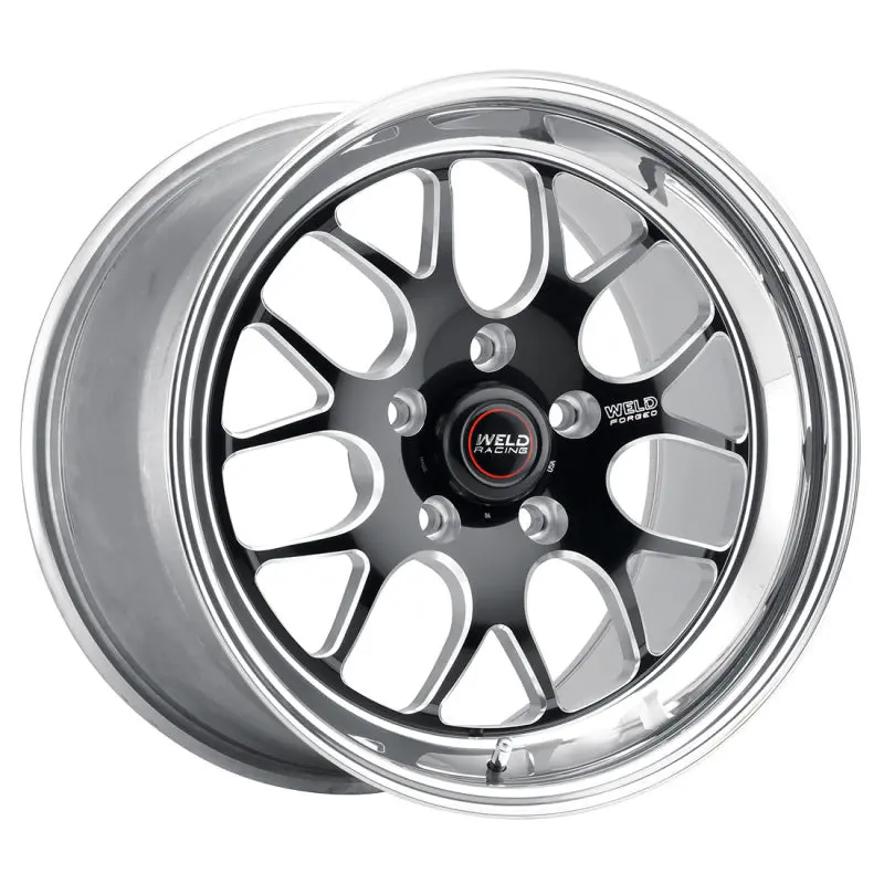 Weld Racing S77 Forged Aluminum Wheel – 20X9", 5X5", 5.8" Backspace, Black Finish (High Pad, Non-Beadlock) 1