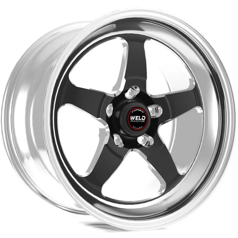 Weld S71 Black Aluminum Wheel — 17X10", 5X5", 7.7" Backspace, High-Pad Non-Beadlock Design 1