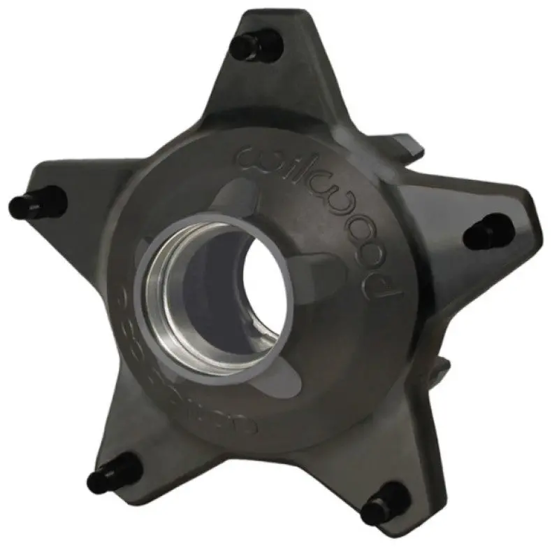 Wilwood Hub-Starlite 55 Front Hub Assembly – Standard Offset, 5/8" Studs, Drilled, Black Finish 1
