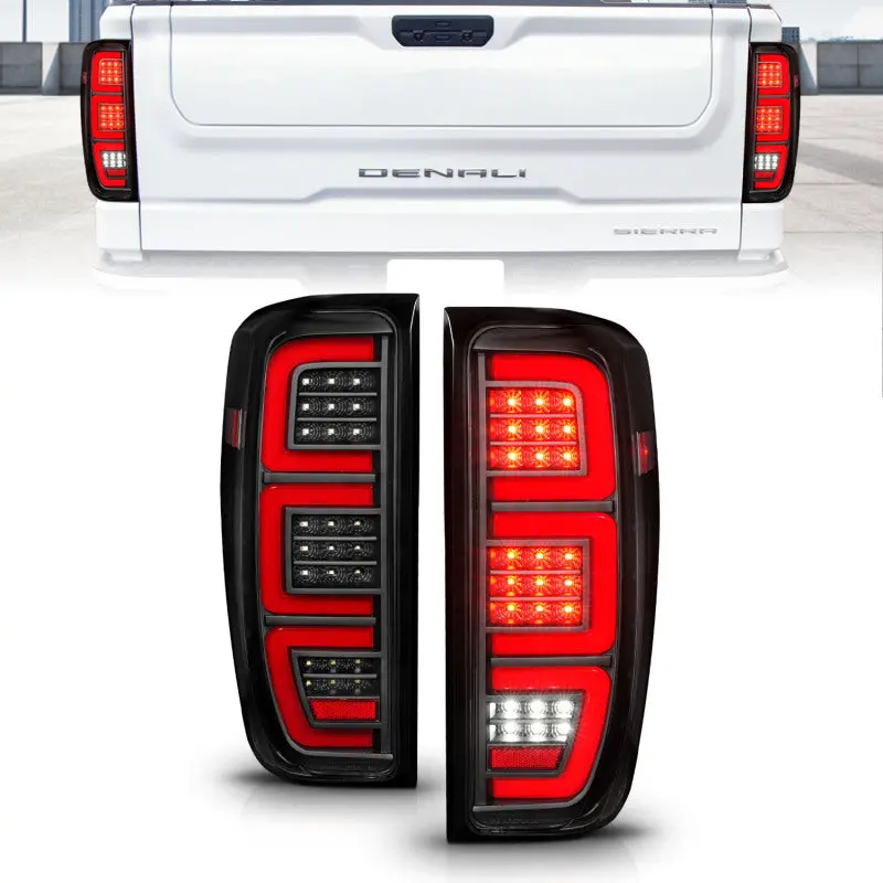 Anzo Full Led Bar-Style Tail Light Assembly – Black Housing For 2019–2023 Gmc Sierra 1500/2500Hd/3500Hd 1