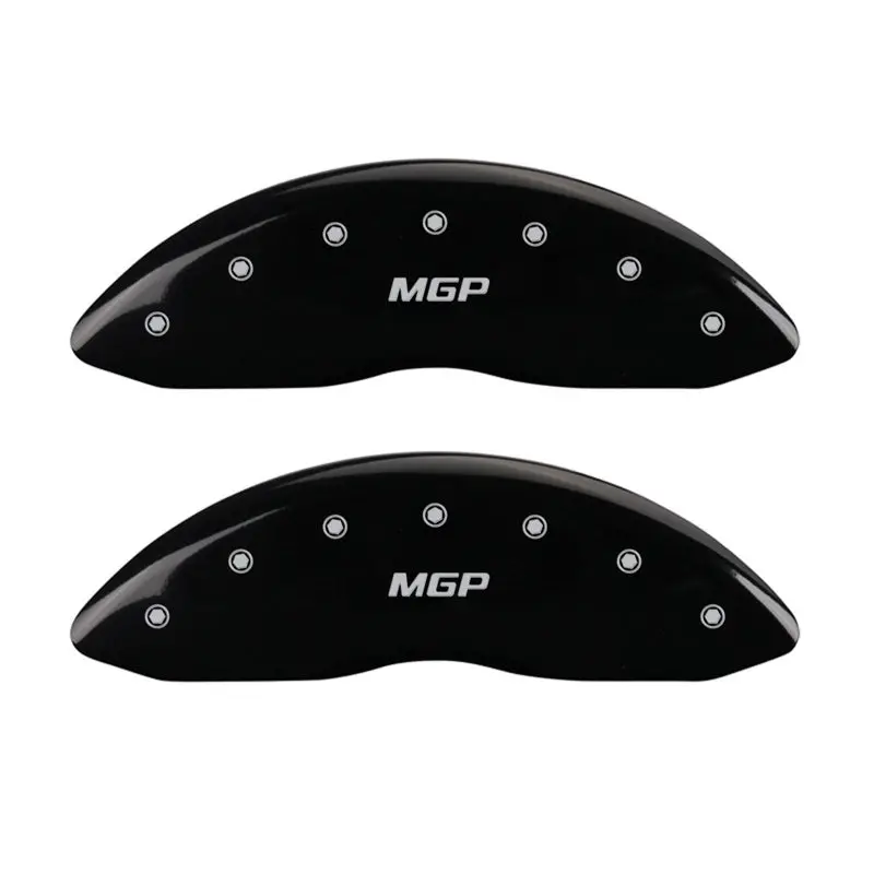 Mgp Engraved Front Caliper Covers – Black Finish With Silver Accent Lettering 1